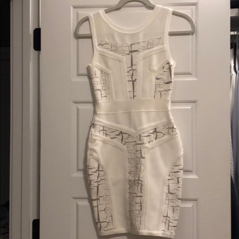 Celebrity Boutique White Rayon Dress